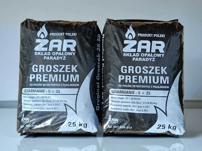 Zdjęcie worków ŻAR Groszek Premium